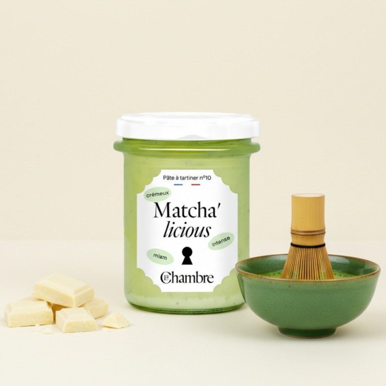 Matcha'licious – Pâte à tartiner Chocolat Blanc & Matcha