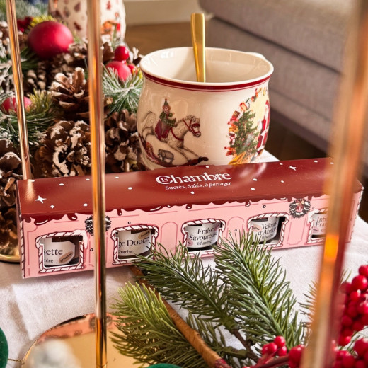 Mini Coffret de Noël 5x30g – Cadeau gourmand et festif