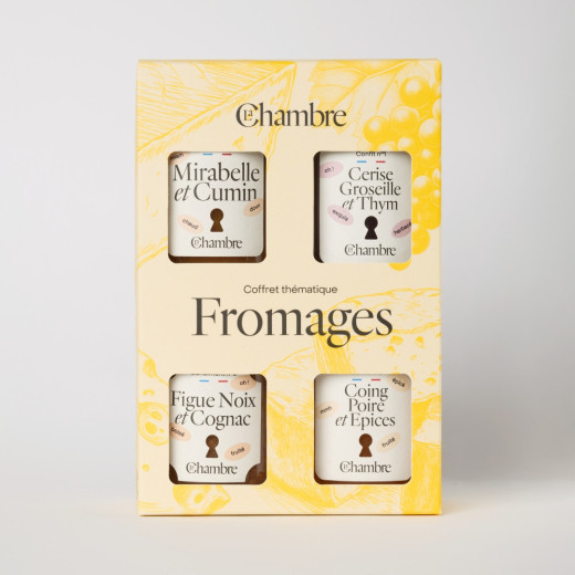 Coffret de confits pour fromages fabriqués en France
