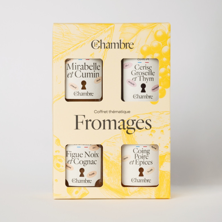 Gift box of cheese condiments made in France Gift box of cheese condiments made in France