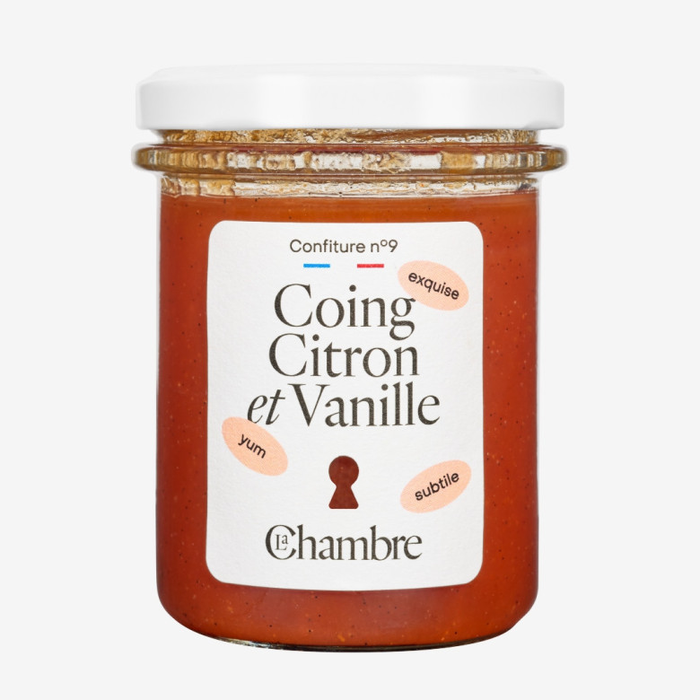Quince Lemon and Vanilla seasonal jam with 59% fruit