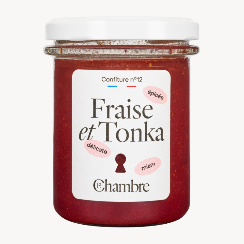 Confiture de Fraise Tonka avec morceaux et 57% de fruits