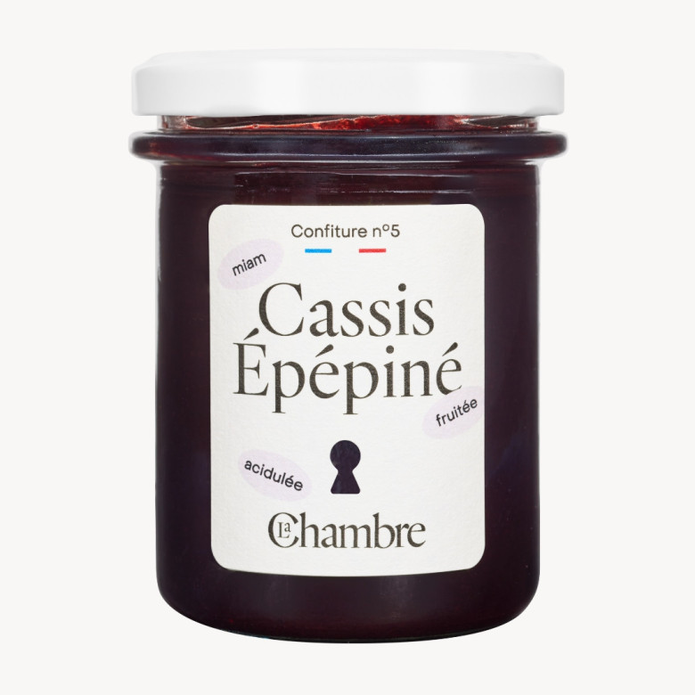 Confiture Cassis Épépiné sans pépins et avec 54% de fruits