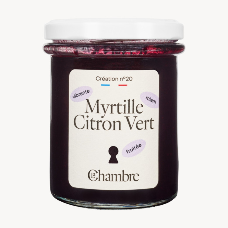 Myrtille Citron Vert avec morceaux et 59% de fruits