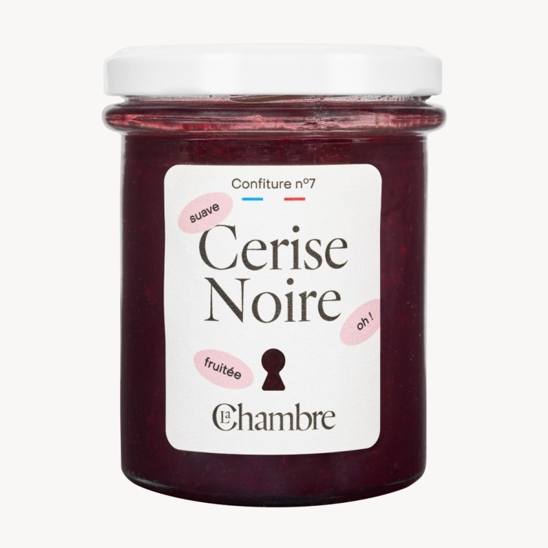 Black Cherry Jam with 62% fruit and pieces