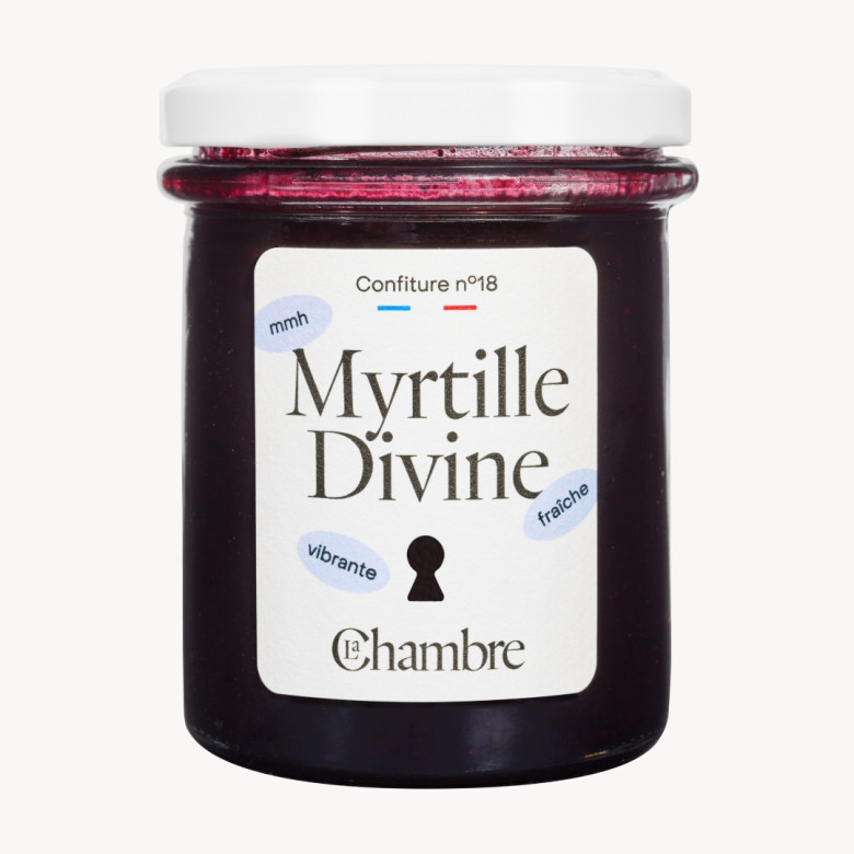 Confiture de saison Myrtille avec morceaux et 60% de fruits Confiture de saison Myrtille avec morceaux et 60% de fruits