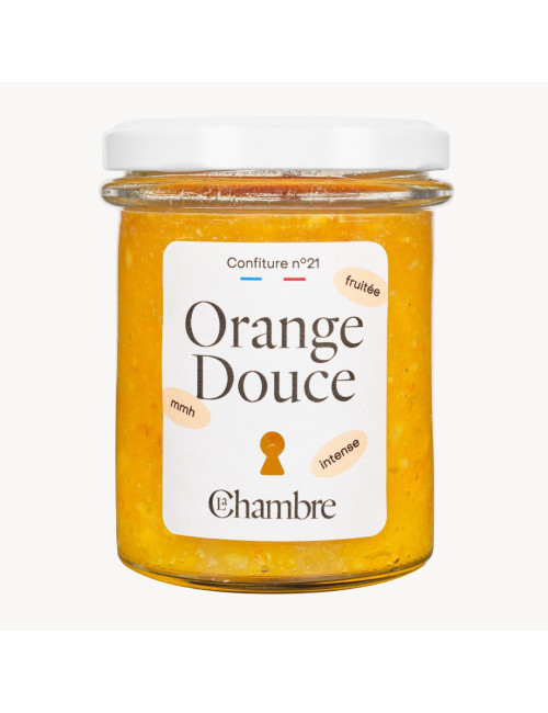 Sweet Orange Jam with zest and made in France