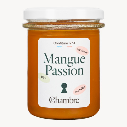 Organic Mango Passion jam made in France