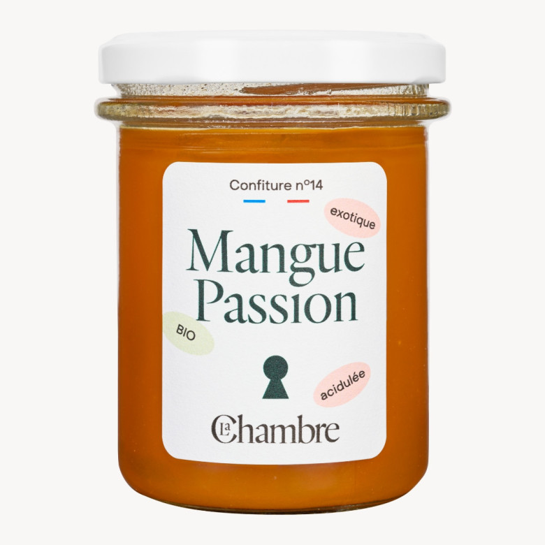 Confiture de Mangue Passion bio de fabrication française