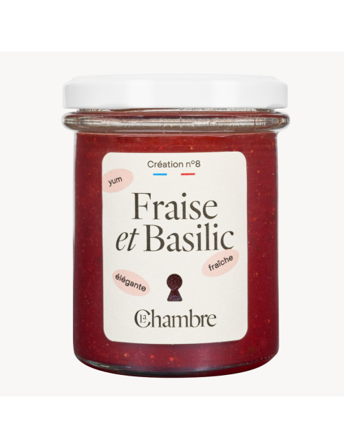 Strawberry Basil with pieces, fresh and fruity