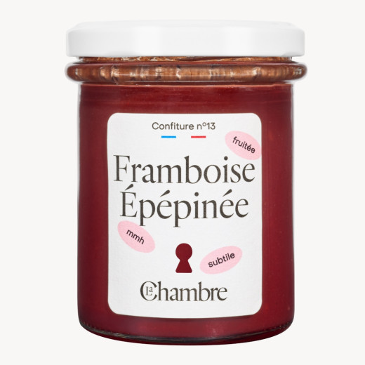Confiture de saison Framboise Épépinée avec 56% de fruits