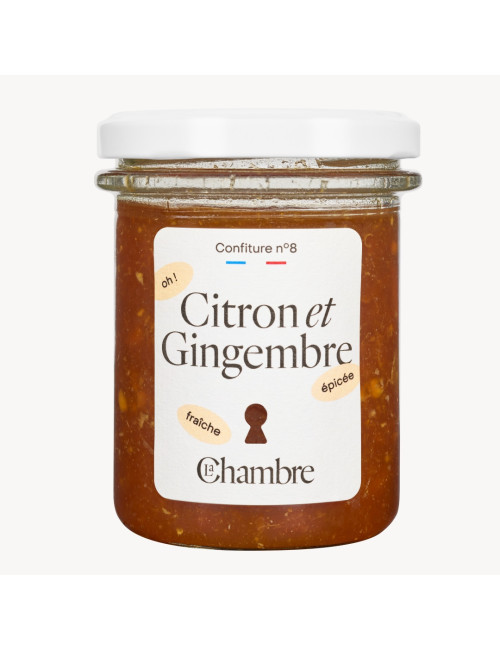 Confiture Citron Gingembre sans zestes, avec 51% de fruits