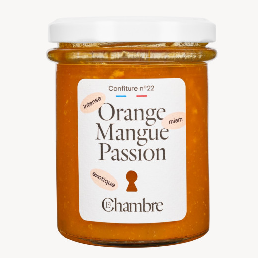 Orange Mango Passion fruit jam with 57% fruit