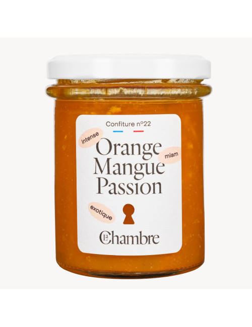 Orange Mango Passion fruit jam with 57% fruit