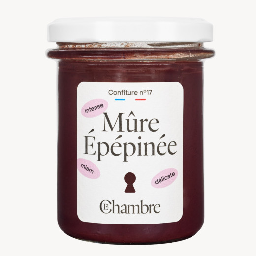 Blackberry seeded seasonal jam, made in France