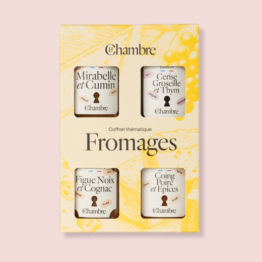 Gift box of cheese condiments made in France