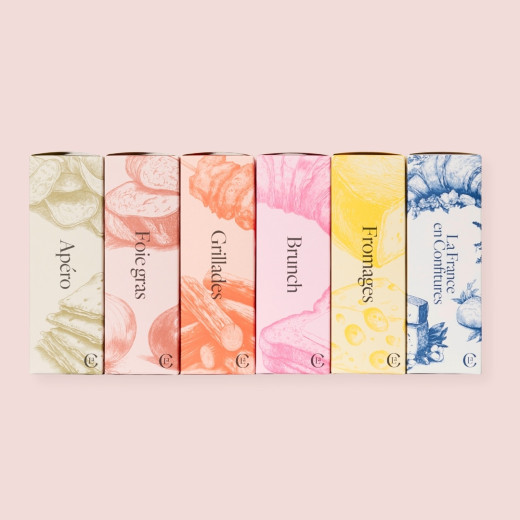 Coffret pour l'apéro avec 4 savoureux tartinables salés