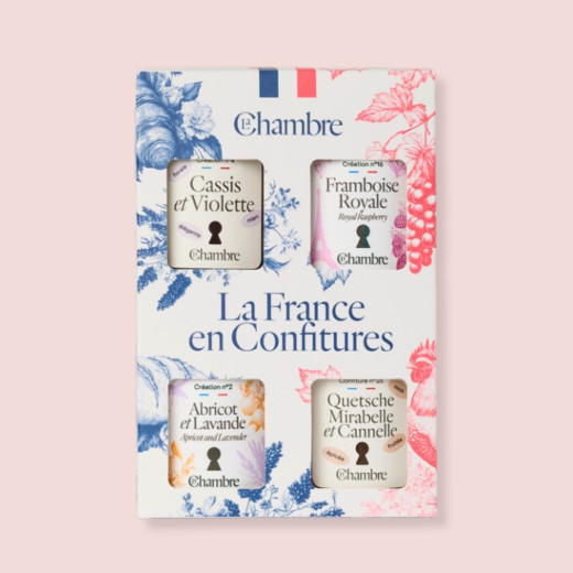 The French Jam Gift Set with 4 Gourmet Recipes