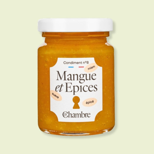 Chutney Mangue Epices avec des morceaux et 58% de fruits