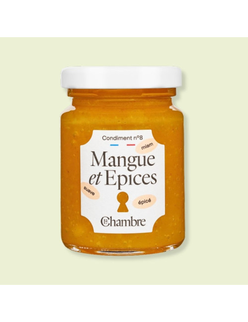 Chutney Mangue Epices avec des morceaux et 58% de fruits