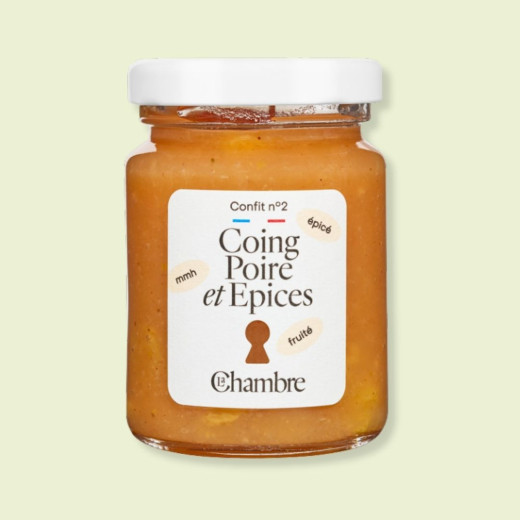 Quince Pear Spice Confit with Fruit Pieces, 61% Fruit Content