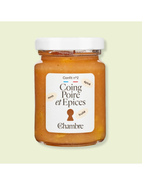 Quince Pear Spice Confit with Fruit Pieces, 61% Fruit Content