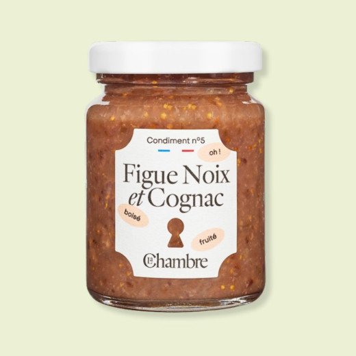 Confit Figue Noix avec des morceaux et fabriqué en France