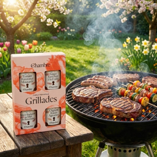 Coffret pour les Grillades avec du confit et des chutneys