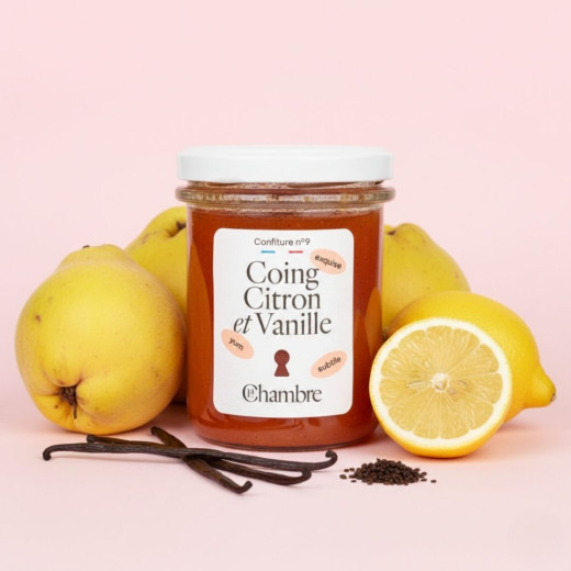 Confiture de saison Coing Citron et Vanille avec 59% de fruits