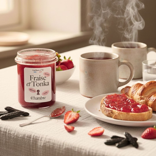 Confiture de Fraise Tonka avec morceaux et 57% de fruits
