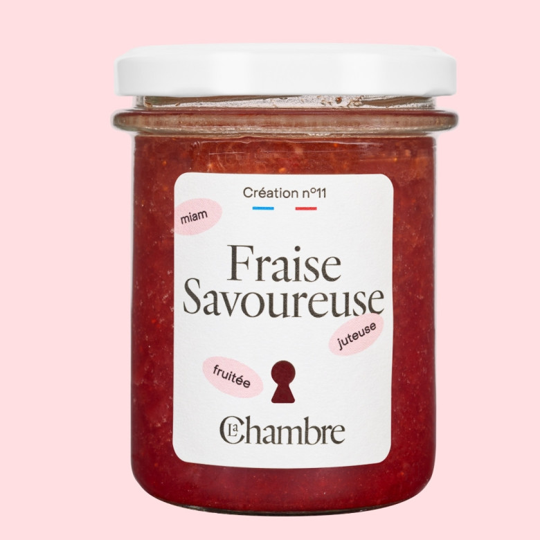 Fraise Savoureuse fruitée et fraîche avec morceaux