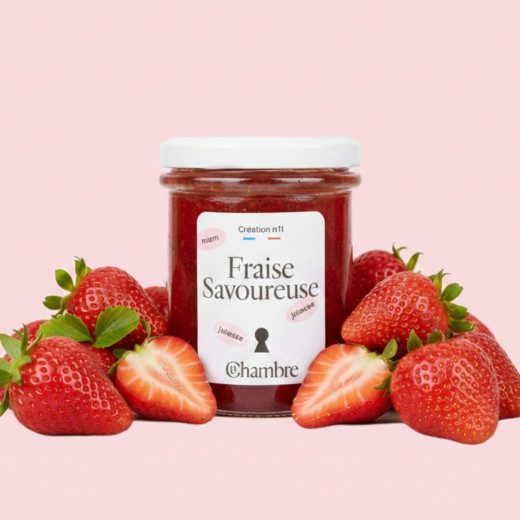 Fraise Savoureuse fruitée et fraîche avec morceaux
