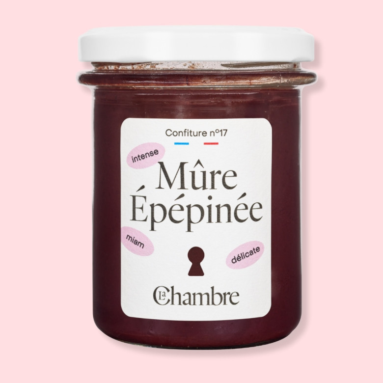 Confiture de saison Mûre Épépinée, fabrication française