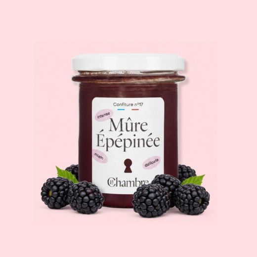 Blackberry seeded seasonal jam, made in France