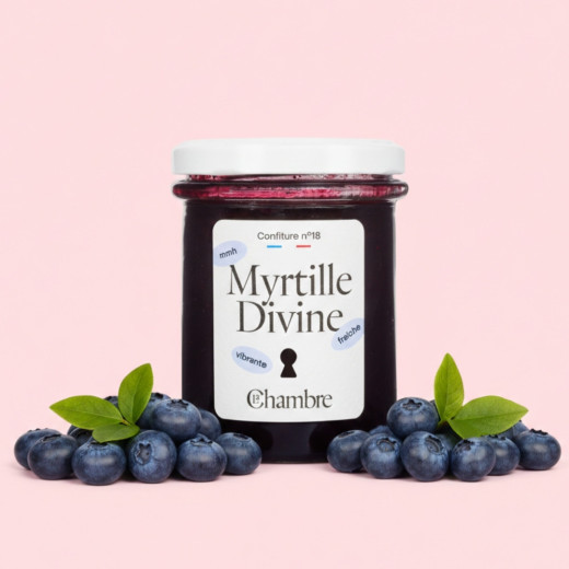 Blueberry seasonal jam with pieces and 60% fruit
