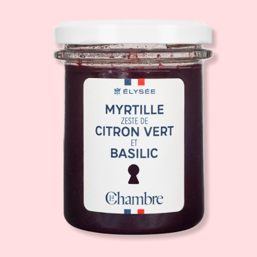 Confiture Myrtille, Citron Vert & Basilic - Collection Élysée