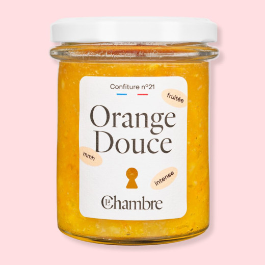 Sweet Orange Jam with zest and made in France
