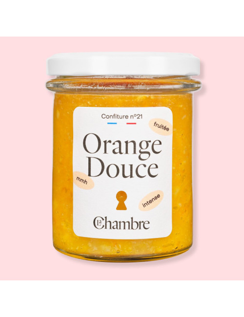 Sweet Orange Jam with zest and made in France