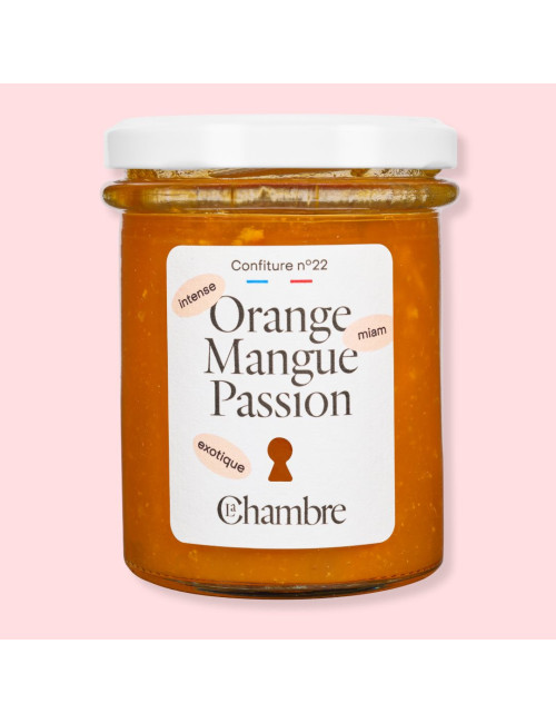 Confiture de saison Orange Mangue Passion avec 57% de fruits