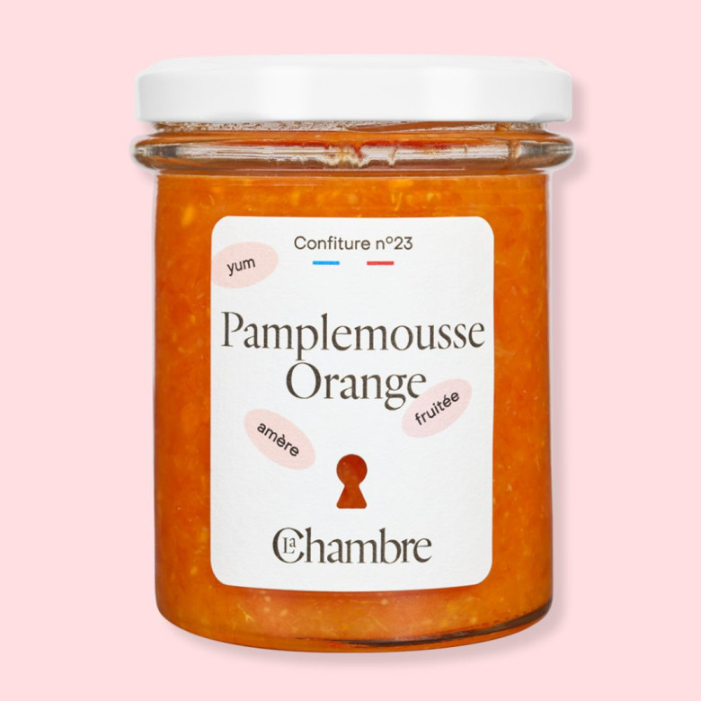 Orange Grapefruit Jam with zest and 57% fruit