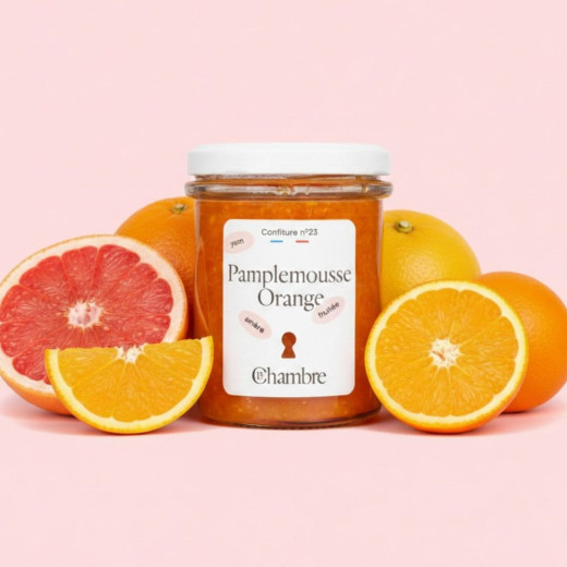 Confiture Pamplemousse Orange avec zestes et 57% de fruits