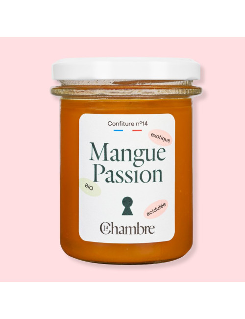 Confiture de Mangue Passion bio de fabrication française