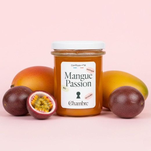 Confiture de Mangue Passion bio de fabrication française