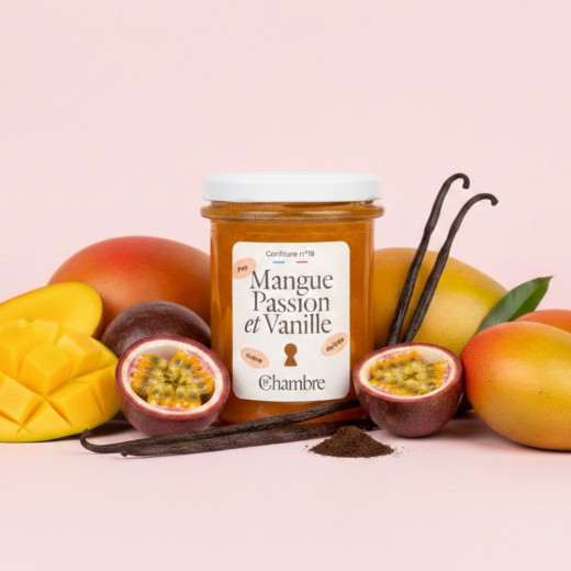 Confiture Mangue Passion Vanille de fabrication française