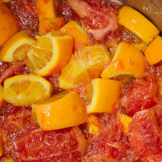 Confiture Pamplemousse Orange avec zestes et 57% de fruits