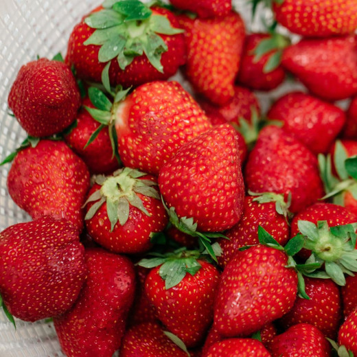 Fraise Basilic avec morceaux, fraîche et fruitée
