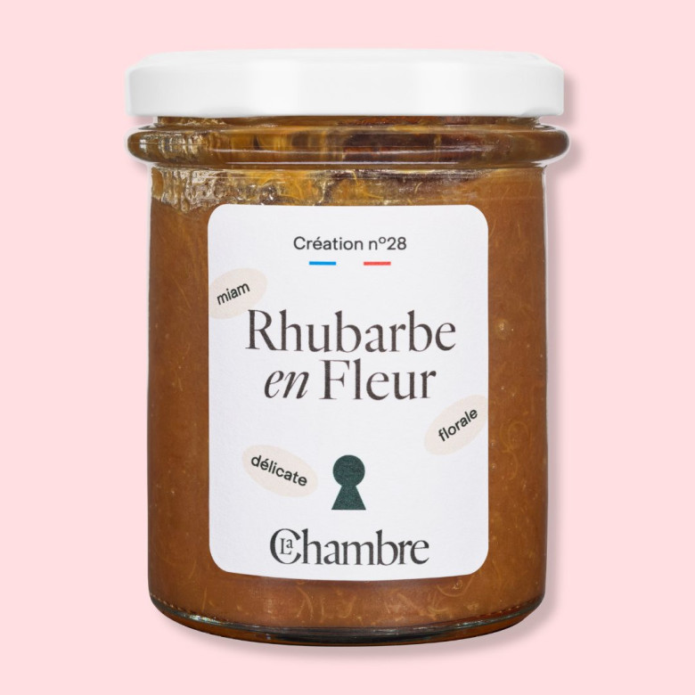 Confiture Rhubarbe en fleur | La Chambre