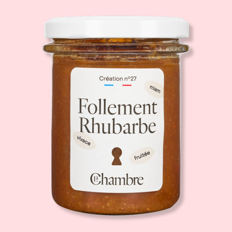 Rhuabarbe acidulée avec morceaux et 58% de fruits