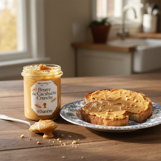 Beurre de Cacahuète Crunchy : Texture Croquante et Goût Intense