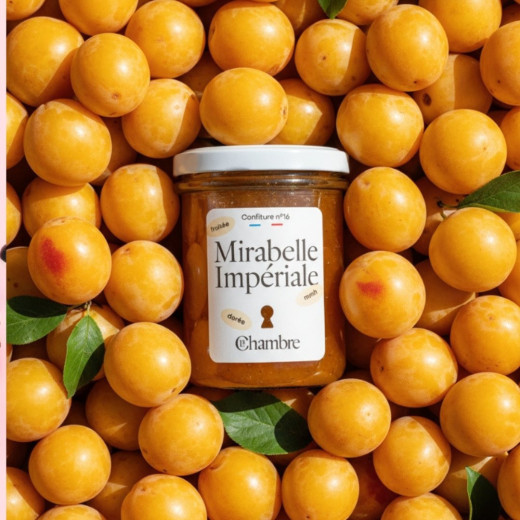 Mirabelle plum jam with pieces, made in France